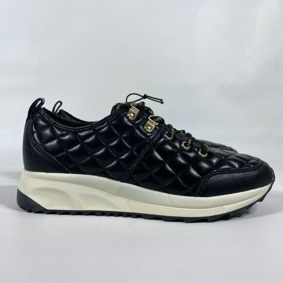 Rachel Zoe Womens Michaela Quilted Fashion Sneakers 7 Black - Picture 7 of 12